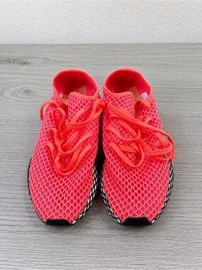 adidas Originals Bright Coral Mesh Athletic Sneakers
